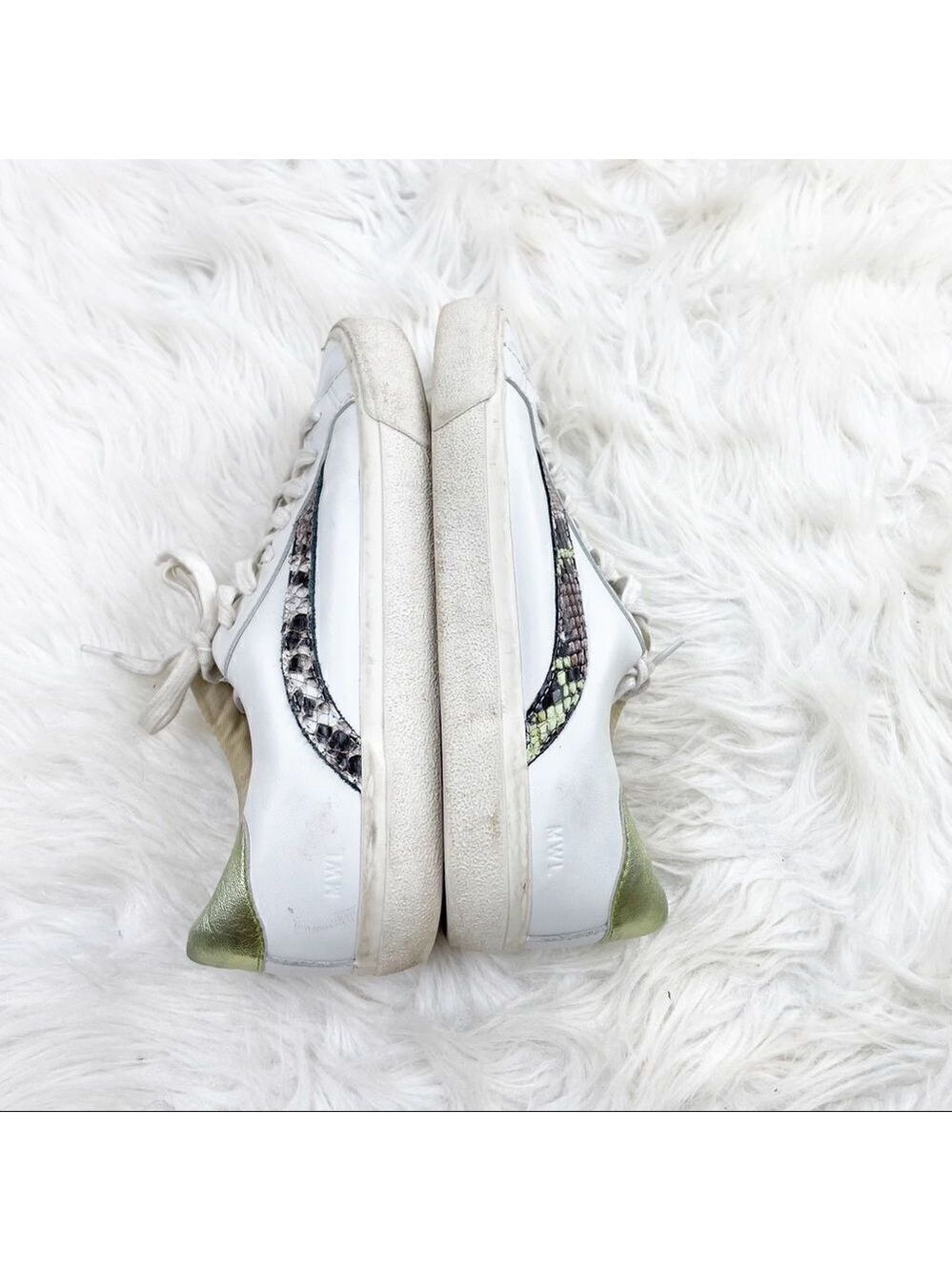 Madewell Sidewalk Low-Top Sneakers in Metallic & Stamped Snakeskin Leather - Picture 5 of 9